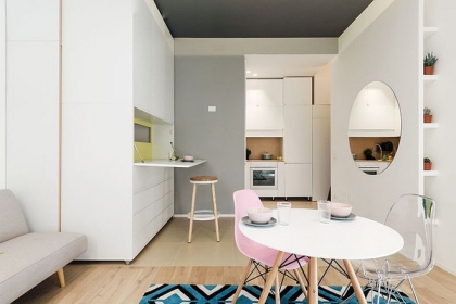Căn hộ 30m² được thiết kế và bài trí đẹp không kém gì căn hộ cao cấp