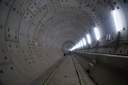 Hầm Metro nối từ ga Ba Son đến Nhà hát thành phố đã cơ bản hoàn thành. Ảnh: Hữu Công