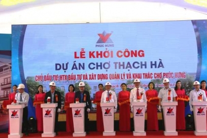 Hà Tĩnh: Gần 120 tỷ đồng xây dựng chợ Thạch Hà