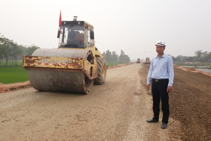 Vĩnh Phúc: Đẩy nhanh tiến độ thi công đường vành đai Khu công nghiệp Tam Dương I, khu vực II