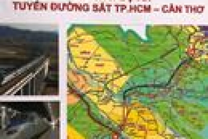 Dự án đường sắt TP.HCM - Cần Thơ giải tỏa khoảng 4.500 ha: Các tỉnh 'hoảng'