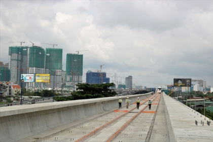 TP Hồ Chí Minh: Tuyến Metro số 1 thi công đạt gần 64%