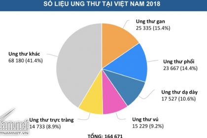 2018, Việt Nam đang ở đâu trên bản đồ ung thư thế giới?