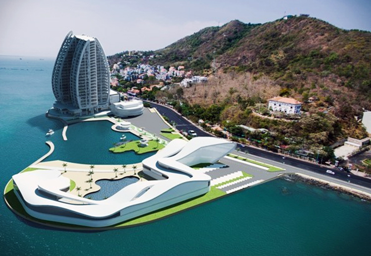 Tỉnh Bà Rịa - Vũng Tàu không đồng ý chủ đầu tư xây khách sạn cao tầng khi tiếp tục dự án. Ảnh: Công ty cổ phần cáp treo Vũng Tàu.