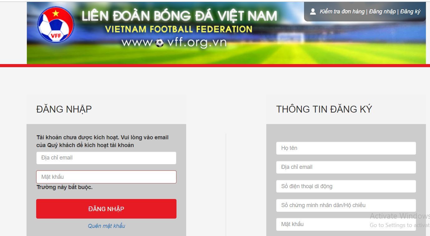 Cách mua vé online xem bán kết lượt về Việt Nam vs Philippines