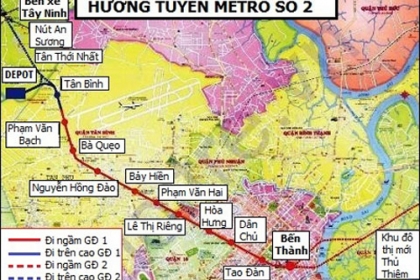 Tuyến metro số 2 của TP HCM trễ hẹn ít nhất 6 năm