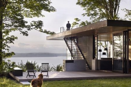 Thiết kế hiện đại, thân thiện với môi trường của ngôi nhà cabin ở Washington