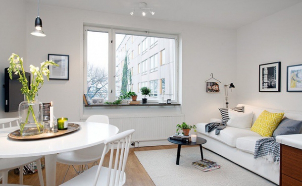 Phong cách thiết kế nội thất Bắc Âu (Scandinavia) ấn tượng trong căn hộ hơn 40m2